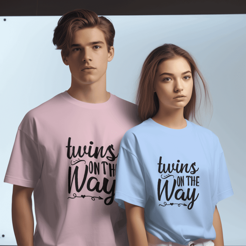 twins on the way tshirt