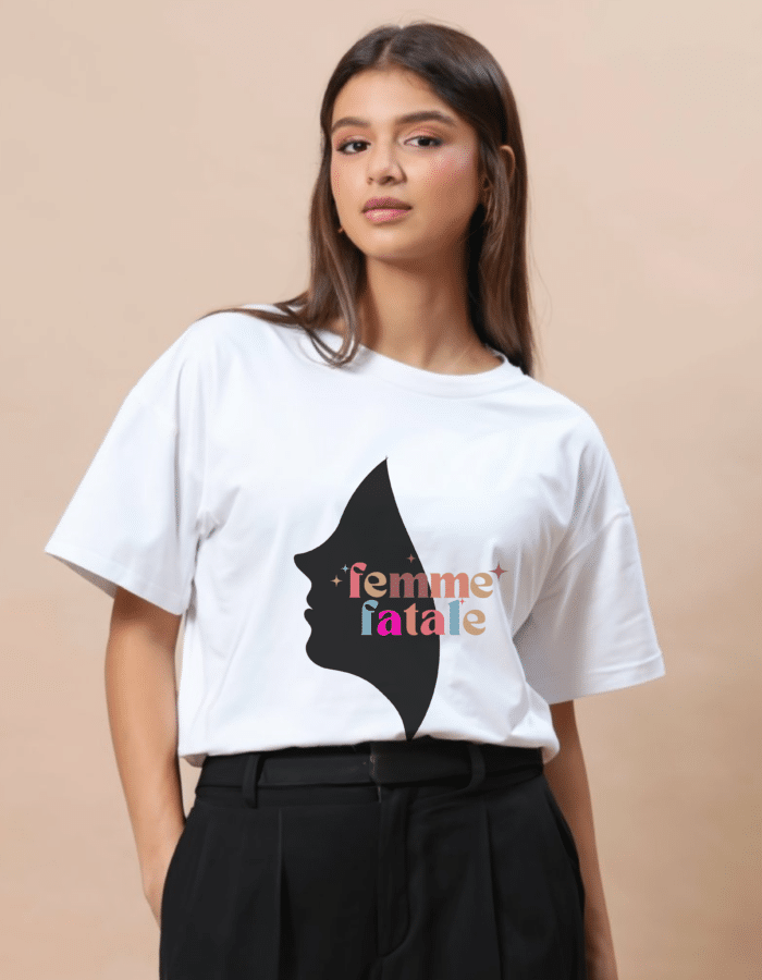 female fatale women tshirt