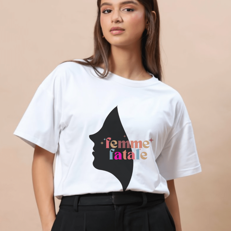 female fatale women tshirt